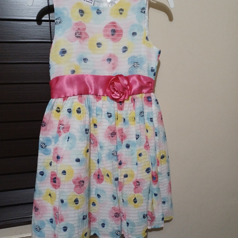 Blueberi multicolor Sz 10. Girls Dress